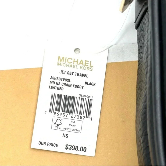 Michael Kors Medium NS Chain Xbody Bag Black (NWT) - Picture 12 of 12